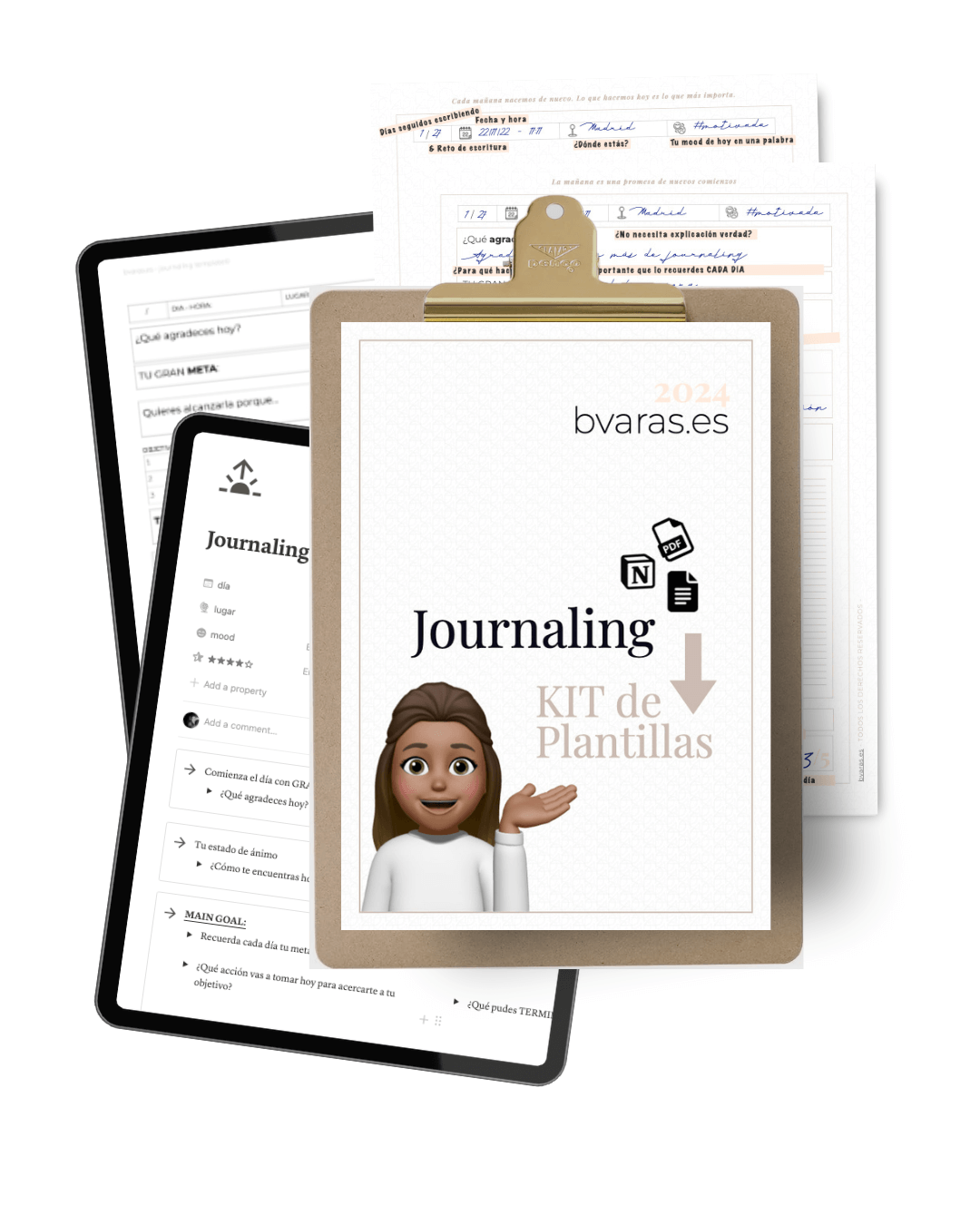 cluB bvaras.es - kit de plantillas de JOURNALING